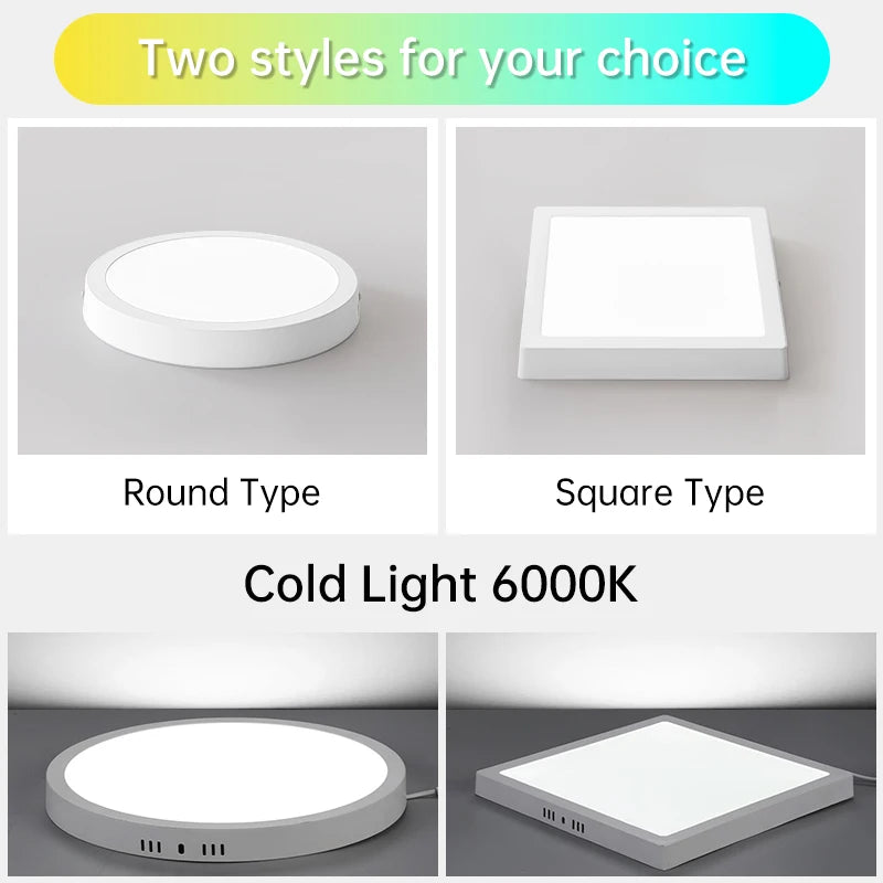 plafonnier à panneau led ultra fin pour intérieur - vue 6 sur 12