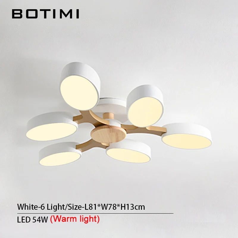plafonnier LED gris en forme d'arbre - vue 7 sur 32