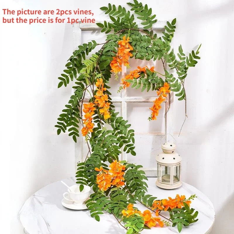 fleurs de glycine artificielles pour décoration intérieure élégante - vue 12 sur 11