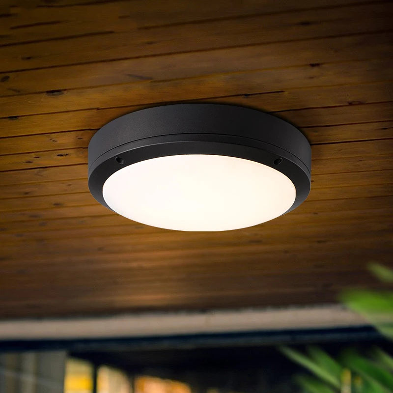 (WECUS) Outdoor Moisture/Anti-mosquito Ceiling Light, LED Villa Courtyard Corridor/Balcony/Aisle/Bathroom/Kitchen Ceiling Light - vue 4 sur 7