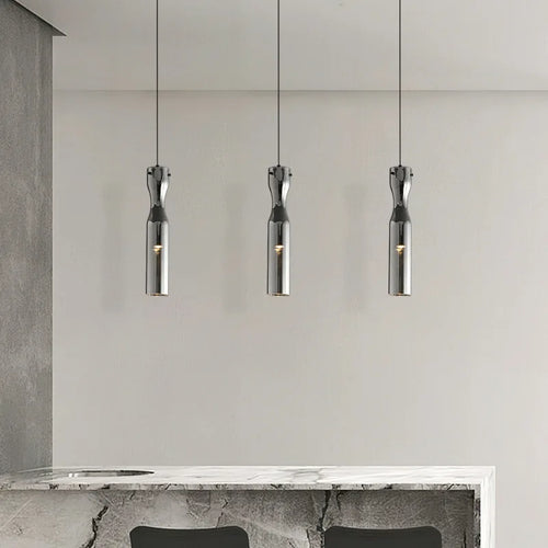 suspension LED moderne en verre avec cordon réglable