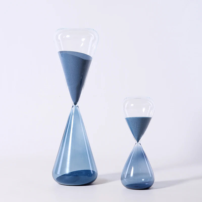 sablier en verre moderne pour décoration et bureaux - vue 5 sur 9