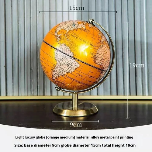 carte du globe rétro pour décoration éducative et géographique