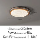 plafonnier à led style médiéval en bois rétro élégant