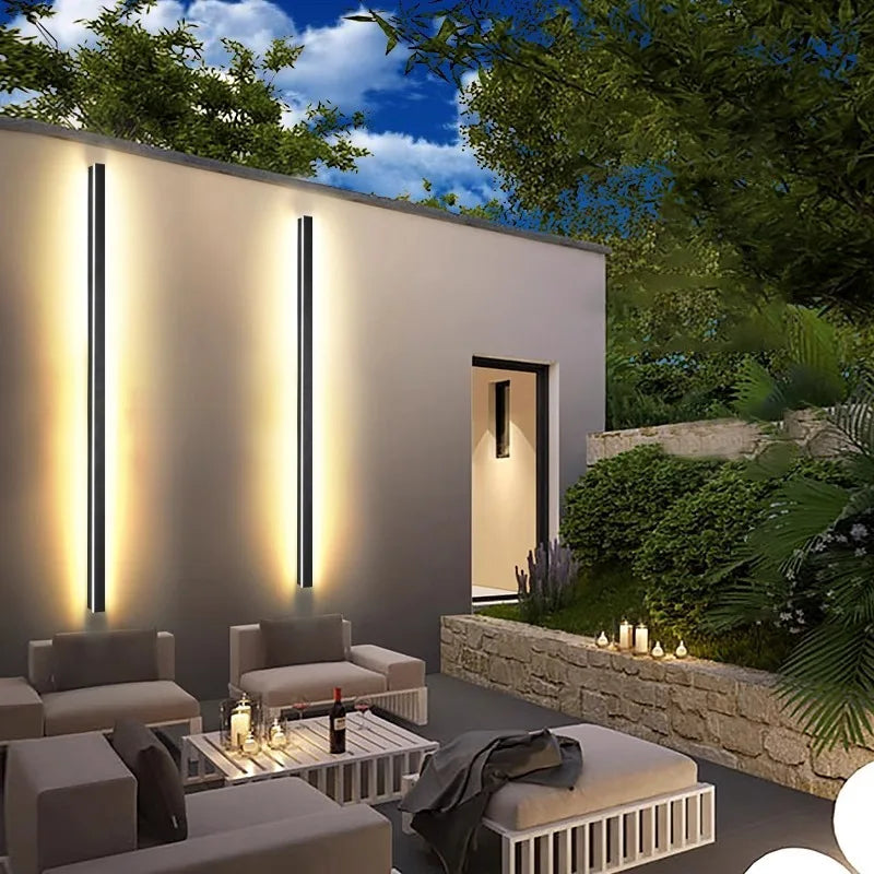 applique murale extérieure à led étanche pour éclairage décoratif - vue 6 sur 23