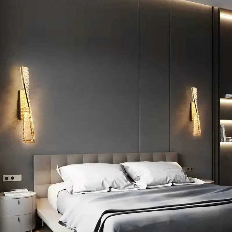suspension en cristal design moderne led décorative - vue 10 sur 9