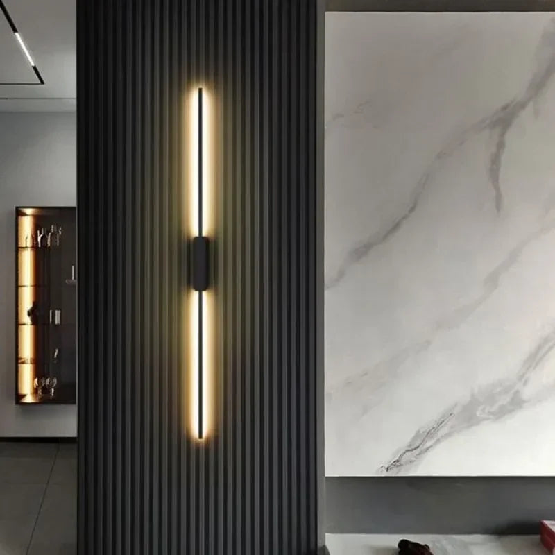 applique murale led moderne longue maison salon monté canapé