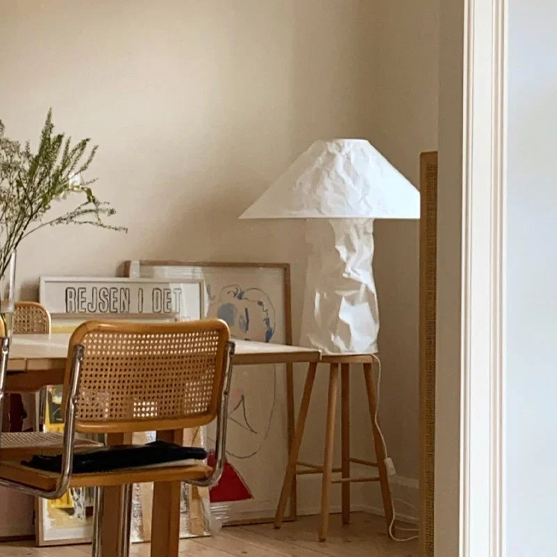 Nordic Designer Paper Table Desk Lamp Danish Floor Light for Living Room Bedroom - vue 5 sur 9