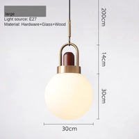 Minimalist retro chandelier for restaurant, bar and decor