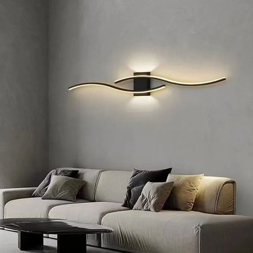 applique murale LED lampe longue bande appliques TV fond éclairage décoratif pour chambre salon maison intérieur luminaire - vue 4 sur 10