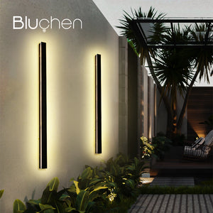 Modern waterproof outdoor LED wall light for garden and balcony