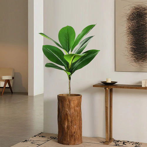 Large artificial tropical ficus tree with realistic leaves for decoration - vue 4 sur 8