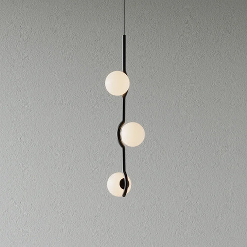 Modern minimalist LED chandelier for home decor - vue 5 sur 14