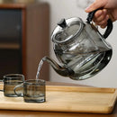 Théière verre borosilicate infuseur double compartiment 1 2l