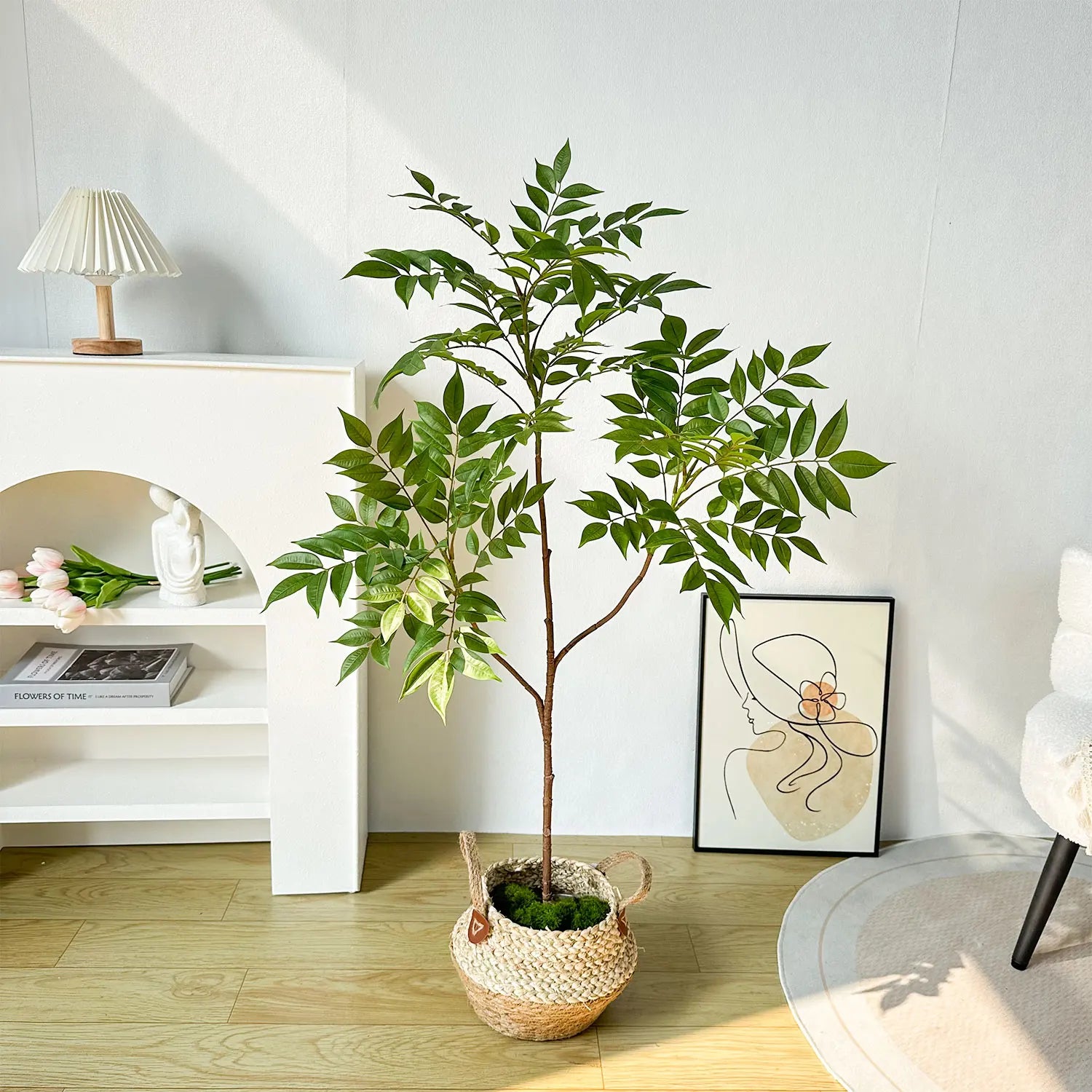 plantes artificielles grandes fausses branches pour décoration intérieure extérieure - vue 5 sur 14