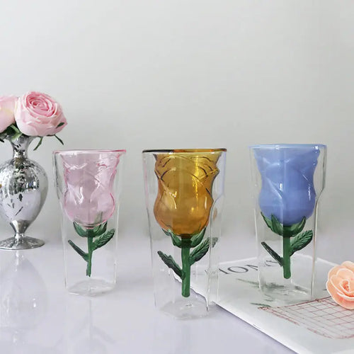 Verre double paroi avec noeud interieur style europeen