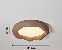 Nordic Wabi Sabi cloud ceiling light minimalist resin