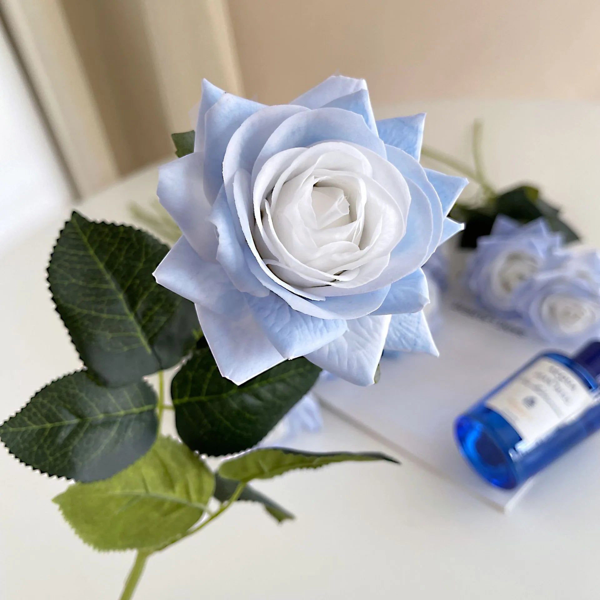lot de 5 fleurs artificielles hydratantes pour mariage et saint-valentin - vue 2 sur 15
