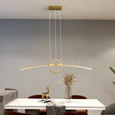 suspension moderne créative avec lumières led pour maison intelligente