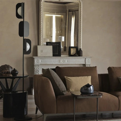 Minimalist marble floor lamp for modern interior decor - vue 4 sur 8