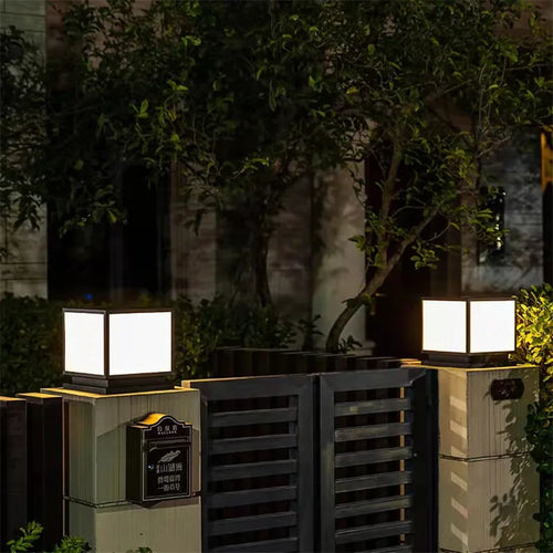 lampadaire d'extérieur vintage étanche moderne pour jardin et terrasse - vue 5 sur 14