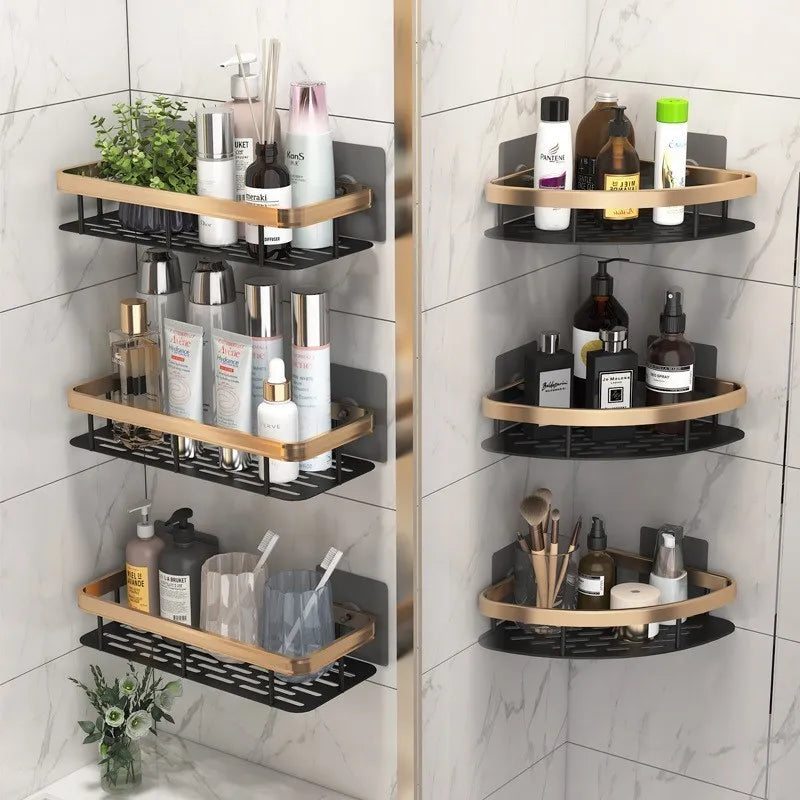 étagères murales de luxe antirouille pour accessoires de bain - vue 2 sur 17