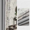 Rideau style chinois floral occultant pour salon chambre