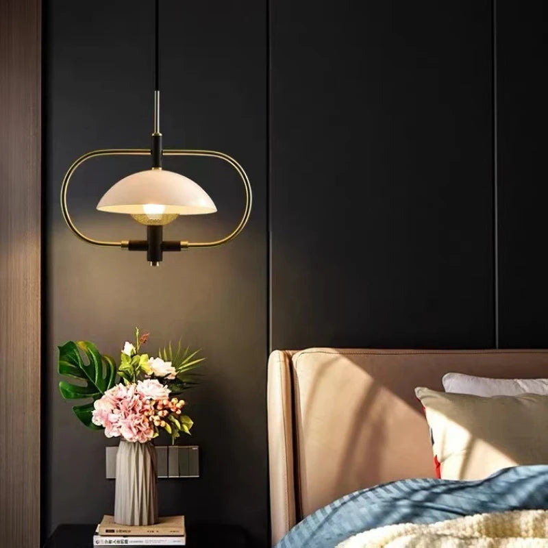 lampe de chevet créative en verre style minimaliste médiéval - vue 3 sur 9