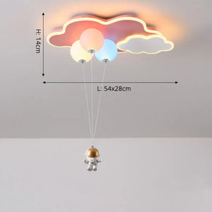 Cloud ceiling light for children’s decor and indoor spaces