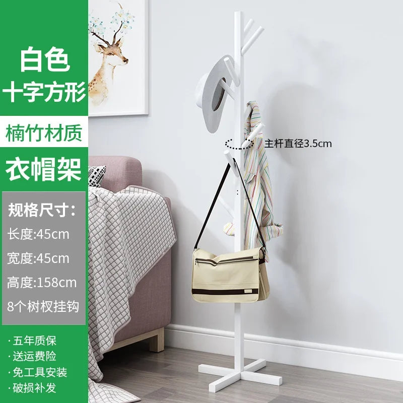 porte-manteau en bois massif design moderne et pratique - vue 9 sur 20