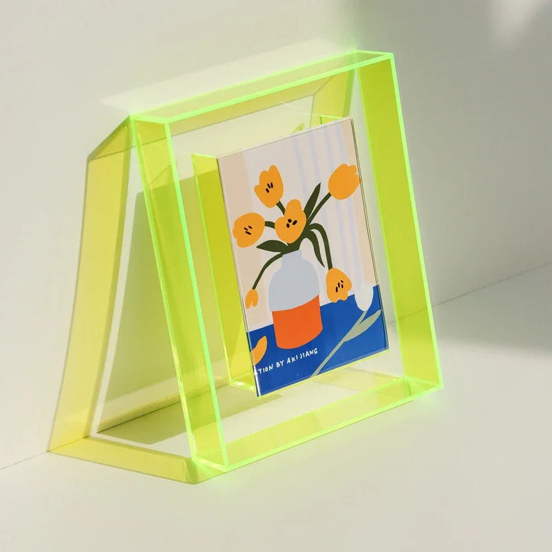 cadre photo acrylique transparent support décoration intérieure bureau - vue 10 sur 14
