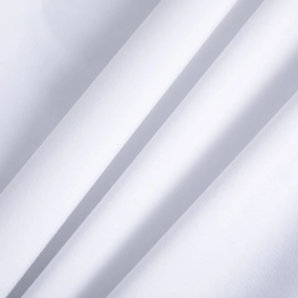 White Solid color Waterproof Polyester Bed Fitted Sheet Mattress Cover Sabana,(no pillowcas)90/120/150/160/180/200/220,7 size - vue 3 sur 6