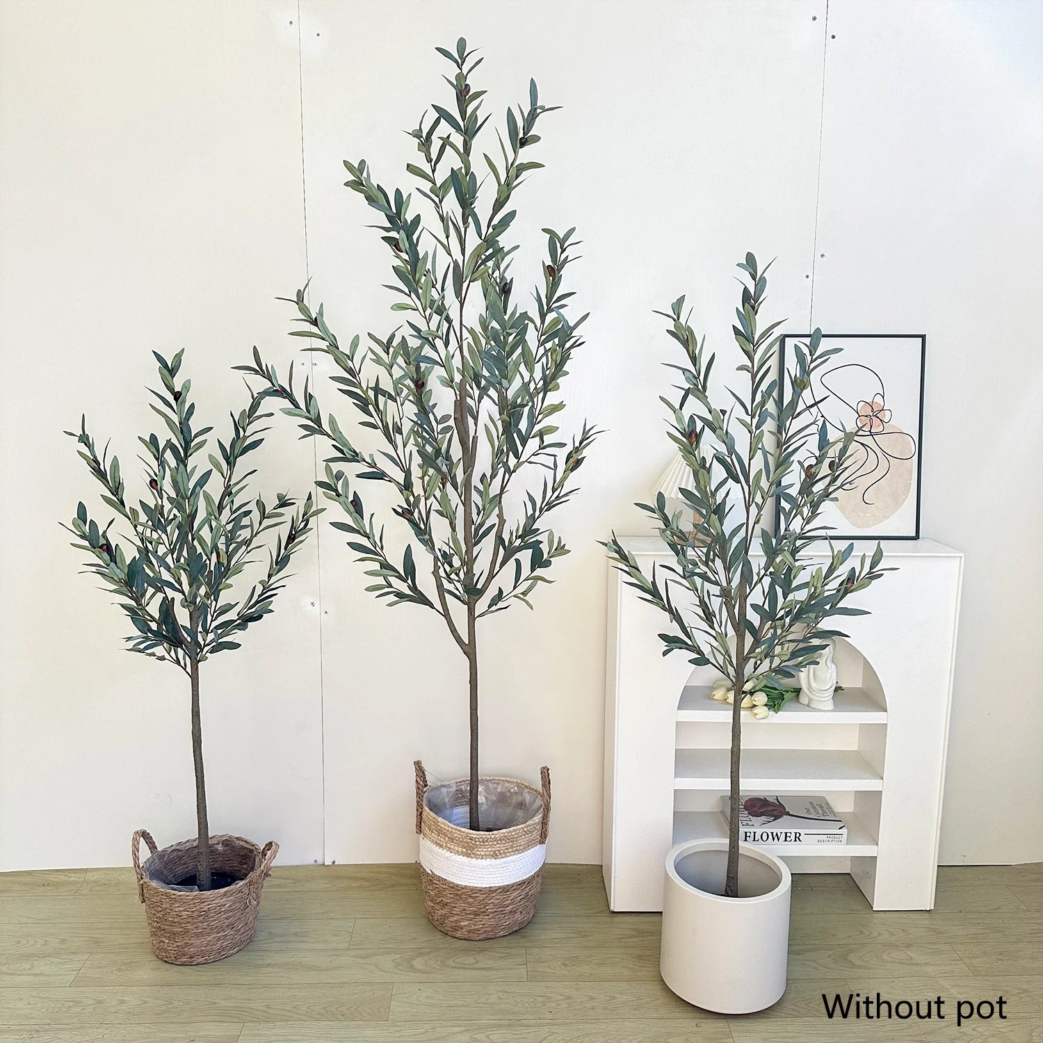 Realistic artificial olive tree for indoor and outdoor decoration - vue 4 sur 12