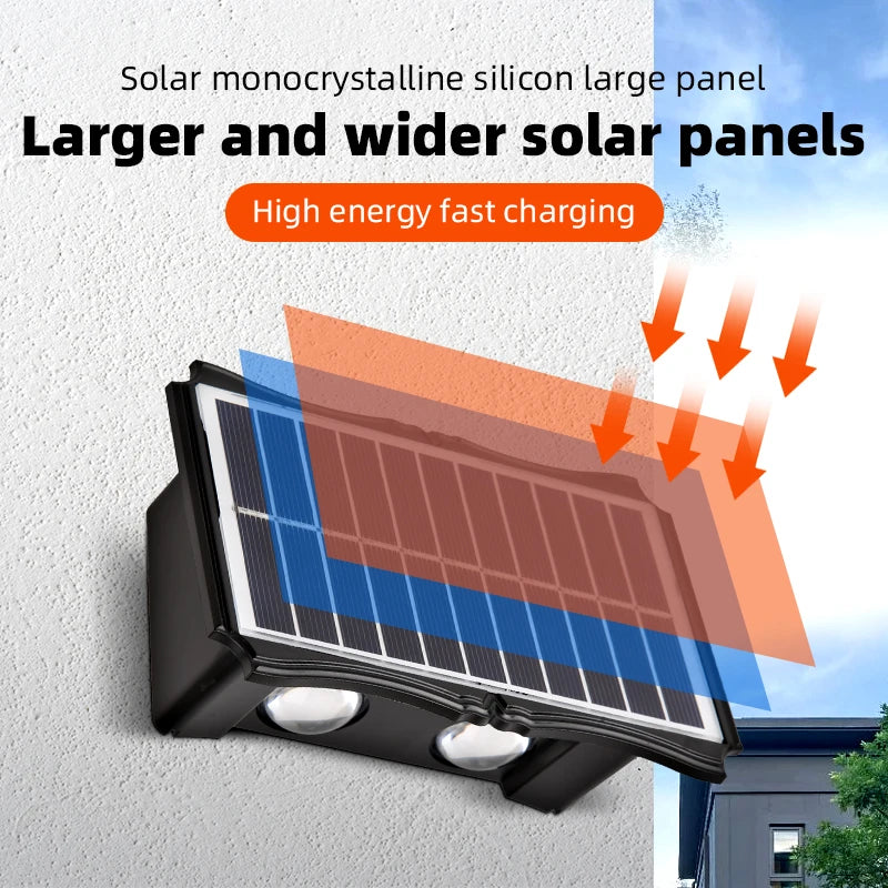 applique murale extérieure solaire étanche avec interrupteur automatique - vue 4 sur 8