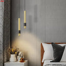 Minimalist luxury copper LED pendant light with adjustable brass cord