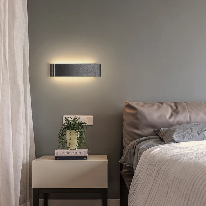lampe de chevet led carrée en aluminium pour hôtel - vue 4 sur 14