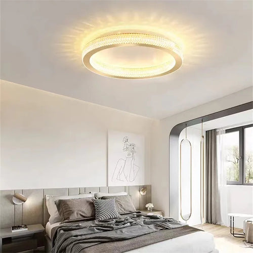 Nordic crystal luxury ceiling light minimalist indoor lighting - vue 3 sur 8