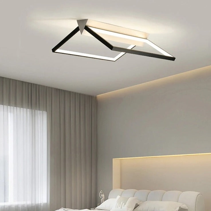 Plafonnier LED ligne lumière simple déco intérieure - vue 5 sur 9