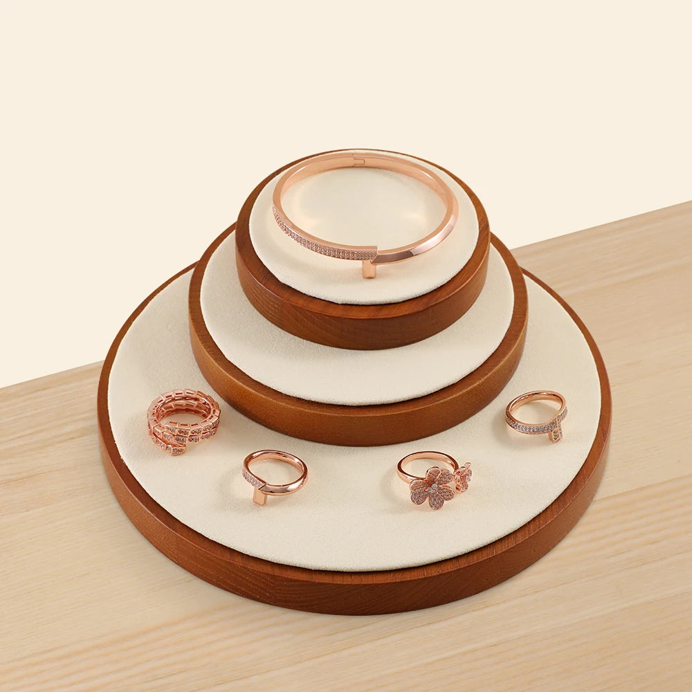 présentoir à bijoux en bois pour boucles d'oreilles et bracelets - vue 4 sur 12