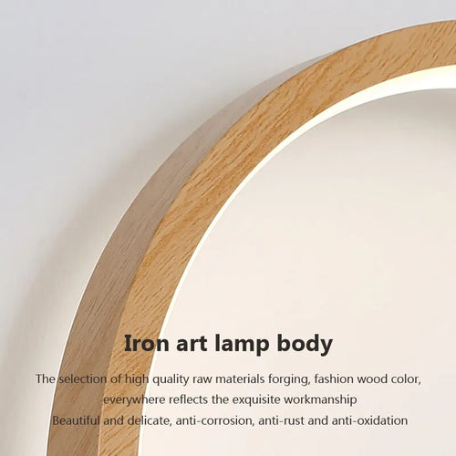 Applique murale LED en bois moderne