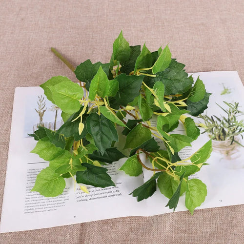 Plastic Artificial Plants For Home Decor, Faux Plants Artificial Wall Grass Jungle Party Supplies Greenery Garden Decoration - vue 11 sur 12
