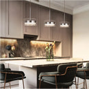 suspension led style 	 avec cordon réglable acrylique rond