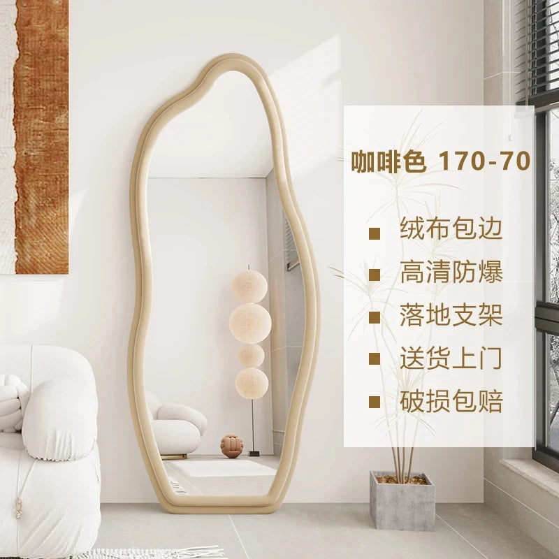 miroirs décoratifs muraux ondulés style nordique esthétique - vue 15 sur 17