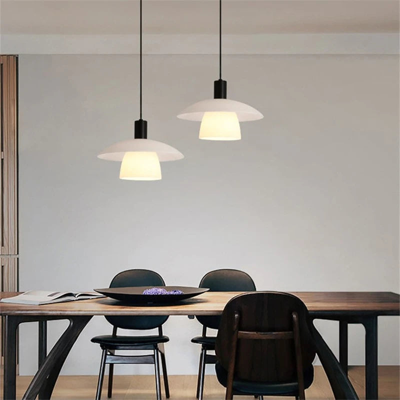 suspension minimalistes nordiques led concepteur danois soucoupe volante