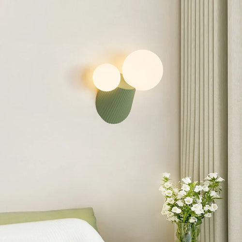 applique murale led cactus en résine verre pour étude