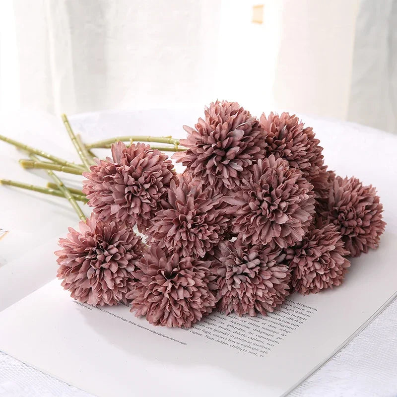 bouquet de fleurs artificielles pour décoration mariage et vases artisanaux - vue 7 sur 15
