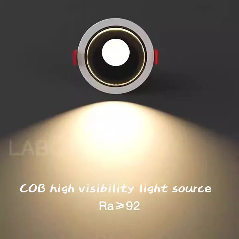 spot led encastré antireflet pour intérieur angle réglable en aluminium - vue 5 sur 18
