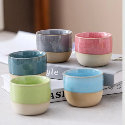 Mug céramique bohème fait main motifs marocains artisanaux