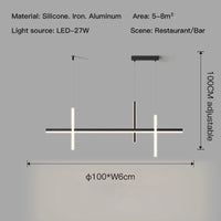 suspension led design moderne pour décoration intérieure artistique
