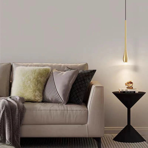Suspension LED en laiton au design moderne